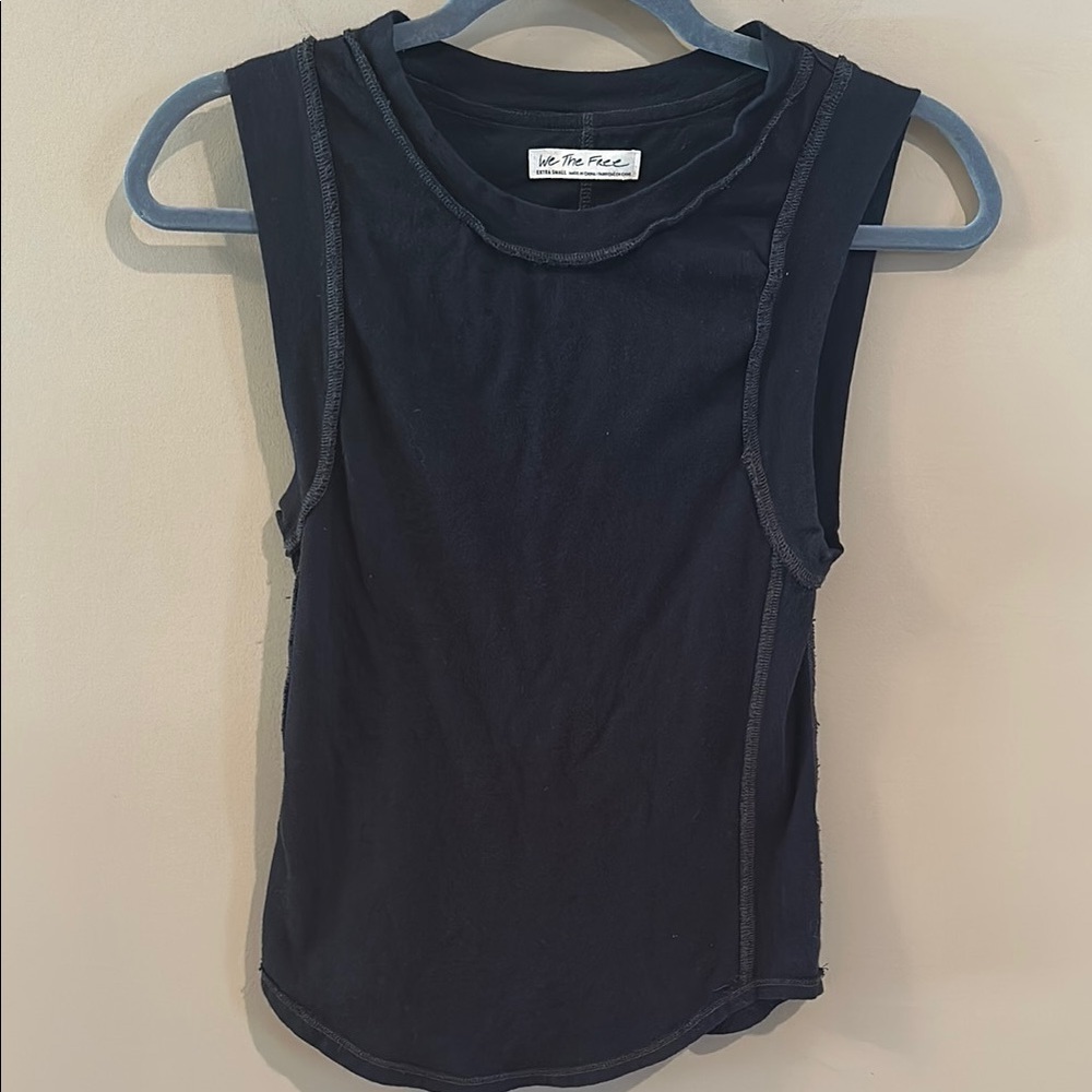 We the free Black Sleeveless tank Top